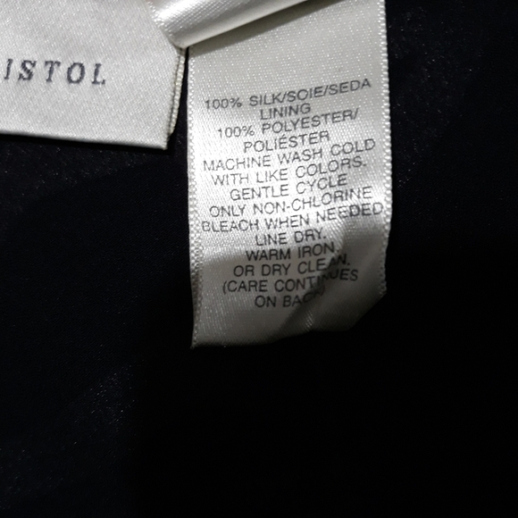 Susan Bristol silk lining black multicolor skirt size 10 - Picture 10 of 11